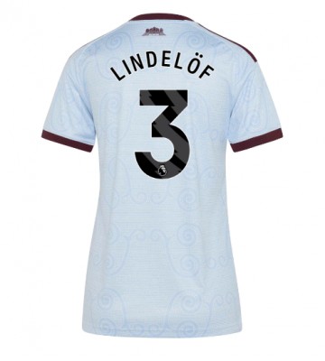 Aston Villa Victor Lindelof #3 Tredjetrøje Dame 2026-27 Kortærmet
